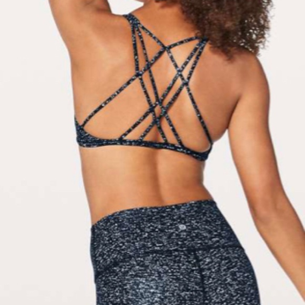 Lululemon Free To Be Zen Bra Speckled Foil Size 6